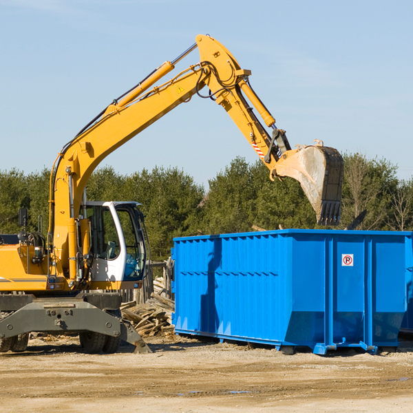 how does a residential dumpster rental service work in Westervelt